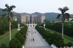Het zicht vanuit "national palace museum".