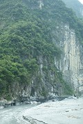 Taroko gorge is een 18 km. lange marmerader.