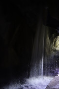 Waterscherm in een ander licht.