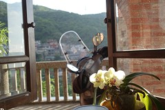 Zicht van een theehuis in Jiufen