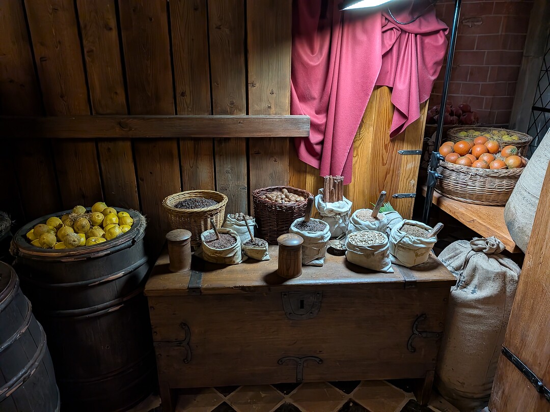 Specerijen en exotisch fruit die in Brugge verkocht werden in de 14e eeuw