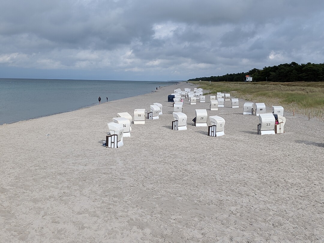 Mooi dat zicht naar Zingst toe.