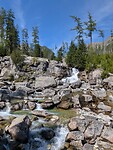 Een bekende waterval in de hoge Tatras