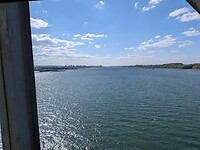 De Donau Westkant met de stad Ruse op de Bulgaarse kant.
