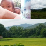 Kids on the way to the waterfall