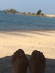 Relaxen aan strand