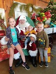 Met de echte Santa op de foto