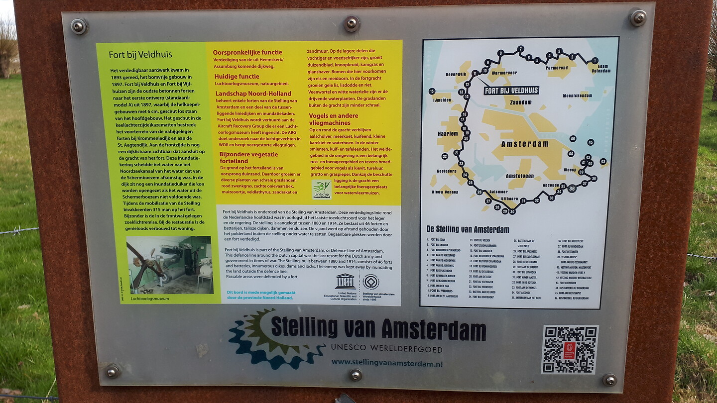 Reclame bord voor museum
