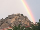 Na 32 regendruppels een pachtige regenboog