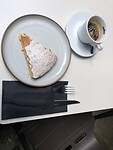 Tarte de Santiago, amandeltaartje met poedersuiker