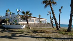 Strandtent op Almayate playa