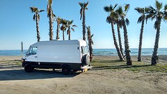 Slaapplaats op Almayate playa 2