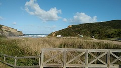 Overnachtingsplaats aan baai, links van Zambujeira do mar