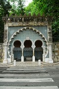 één van de vele mooie bronnen in Sintra