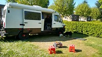 Staplaats op camping in Fleurie
