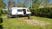Staplaats op camping in Autun 2