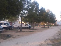 Staplaats op camping Bola