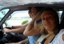On the road!!! Mirjam, Bart en ik!