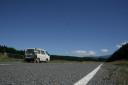 On the road in Tongariro National Park