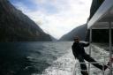 Bart op de boot @ Milford Sounds