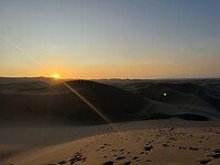 Zonsondergang Huacachina