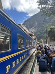 Trein in Aguas Calientes