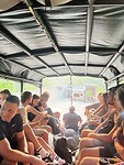 4x4 van het hostel naar Lanquín