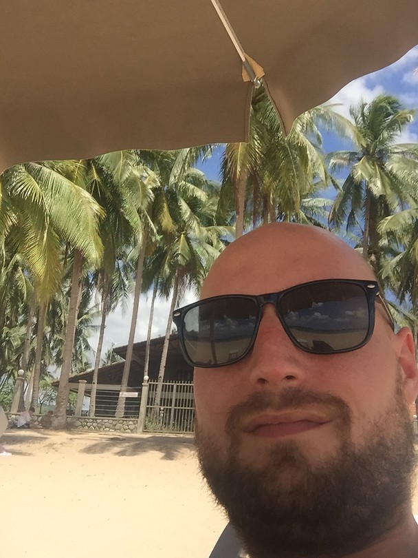 Palm tree selfie