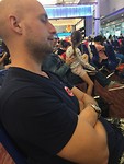 Traveling is tiring... airport duty
