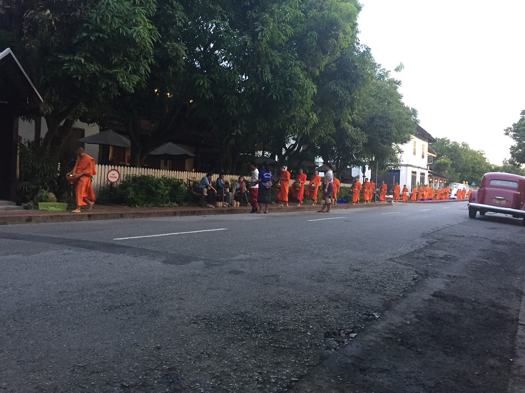 300 monks at sunrise