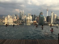 Infinity pool at the 37th floor