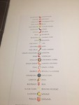 Menu explained after dinner