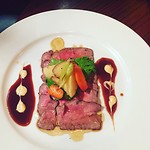 Roast beef carpaccio