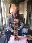 Hostel playtime, Jenga