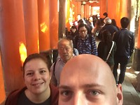 Selfies in red gate territory