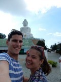 Double selfie with the Big Buddha!