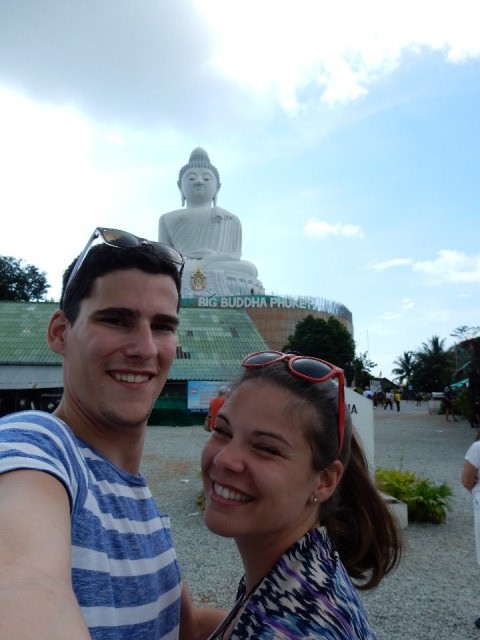 Double selfie with the Big Buddha!