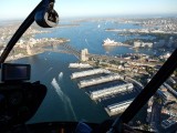 Vliegen over de Harbour Bridge en Opera House