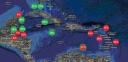 Map of Caribbean Fish Biomass compared to standard