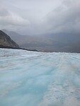 Op de Athabasca-glacier