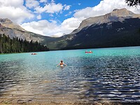 Zwemmen in Emerald Lake