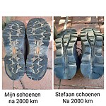 Belgische  schoenen en Nederlandse.
