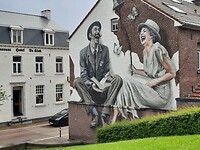 Schildering centrum Zutendaal.