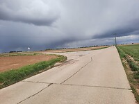 Donkere hagelwolken.