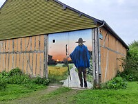 Muurschildering van Pelgrim