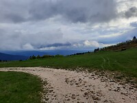 De avond valt hier op de Col, 1390mt.