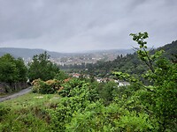 Cahors aan mijn voeten, nu nog naar beneden.