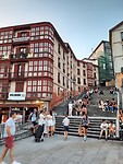 Beroemde trap in Bilbao.