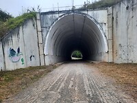 Weer onder een snelweg door.