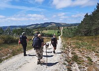 Nog 1 km tot de Albergue.